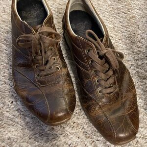 Dr. Martens Shoes Mens 10 Womens 11 Brown Leather Nate Low Top Lace Up